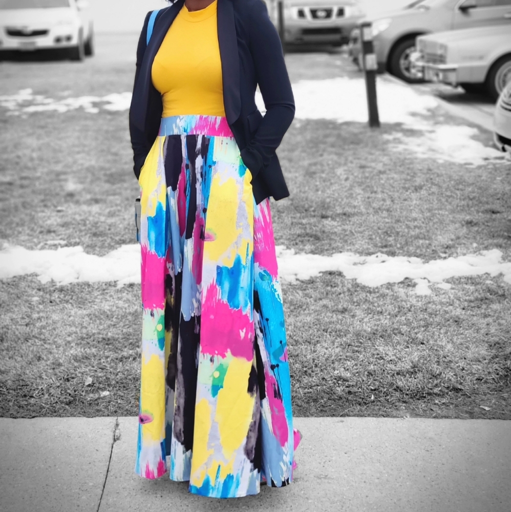 Beautiful wide leg pants.